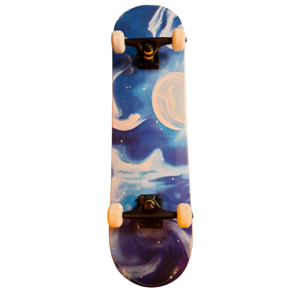 7 Layer Northeastern Maple Complete Skateboard - Blue