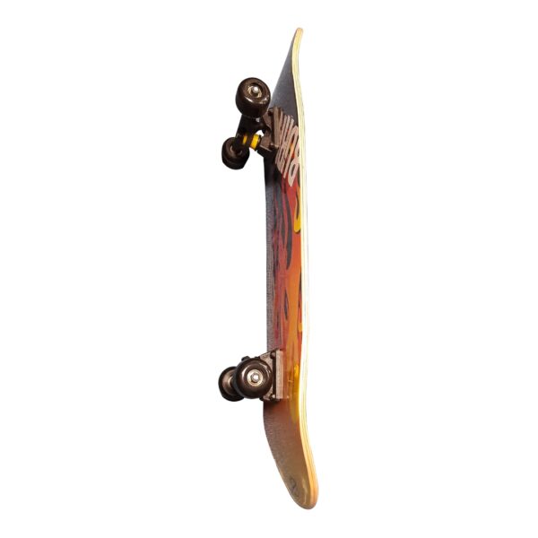 Black Nylon Complete Skateboard - Red - Image 3