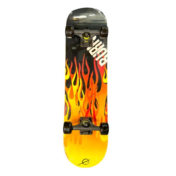 Black Nylon Complete Skateboard - Red