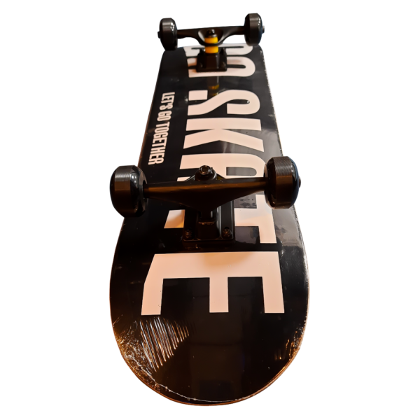 7 Layer Northeastern Maple Complete Skateboard - Black - Image 2